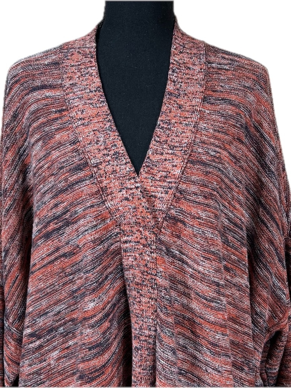 Purejill by J. Jill Campari Marled V-Neck Oversized Sweater Size XL - Picture 5 of 11